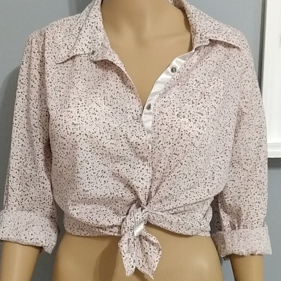 Floral print snap button down shirt - Picture 4 of 5